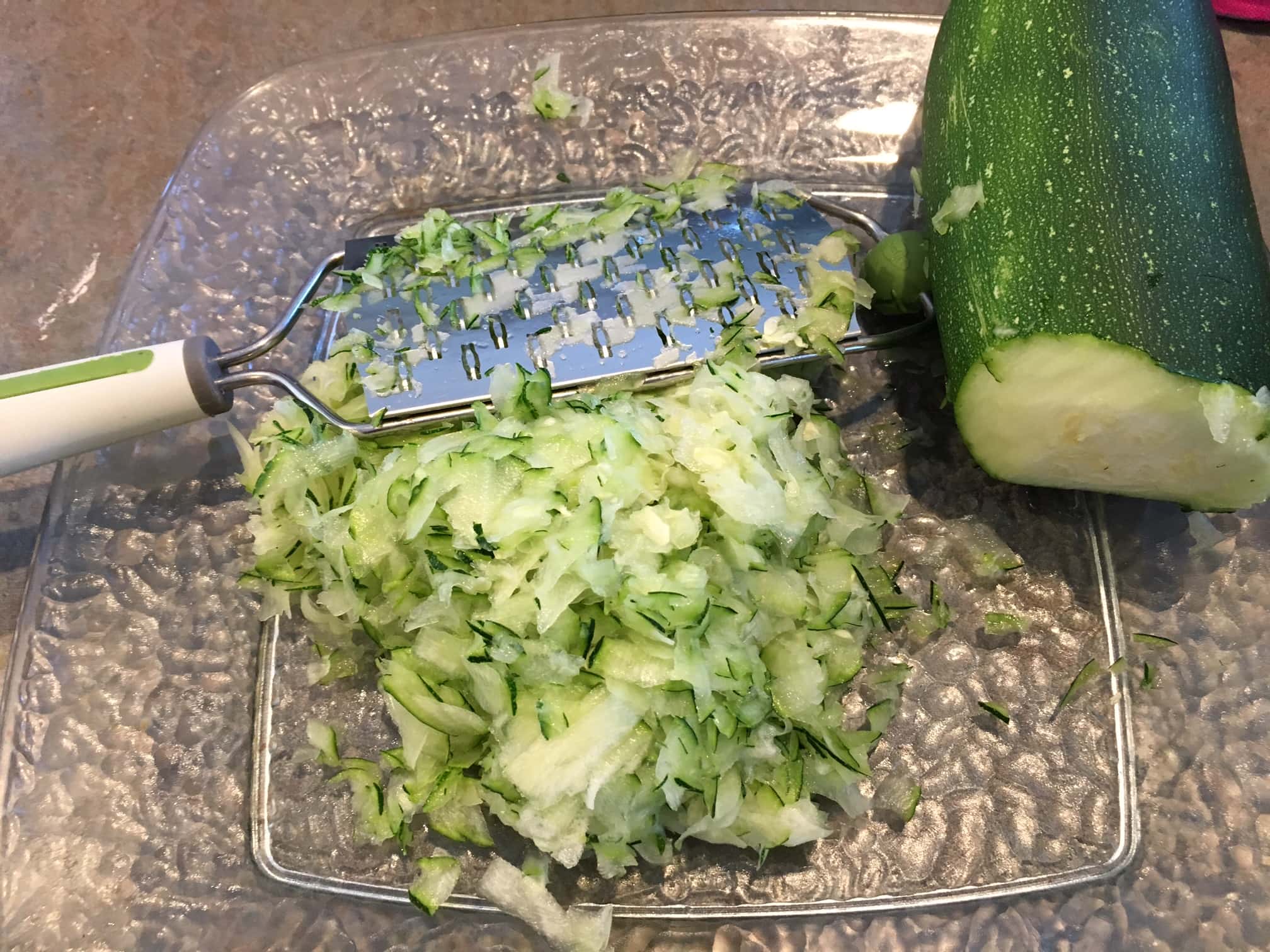 grated zucchini