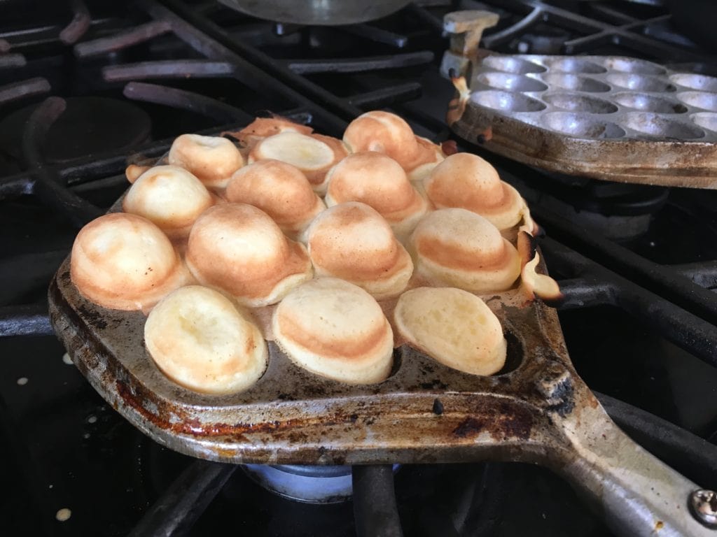 cooked Hong Kong egg waffles