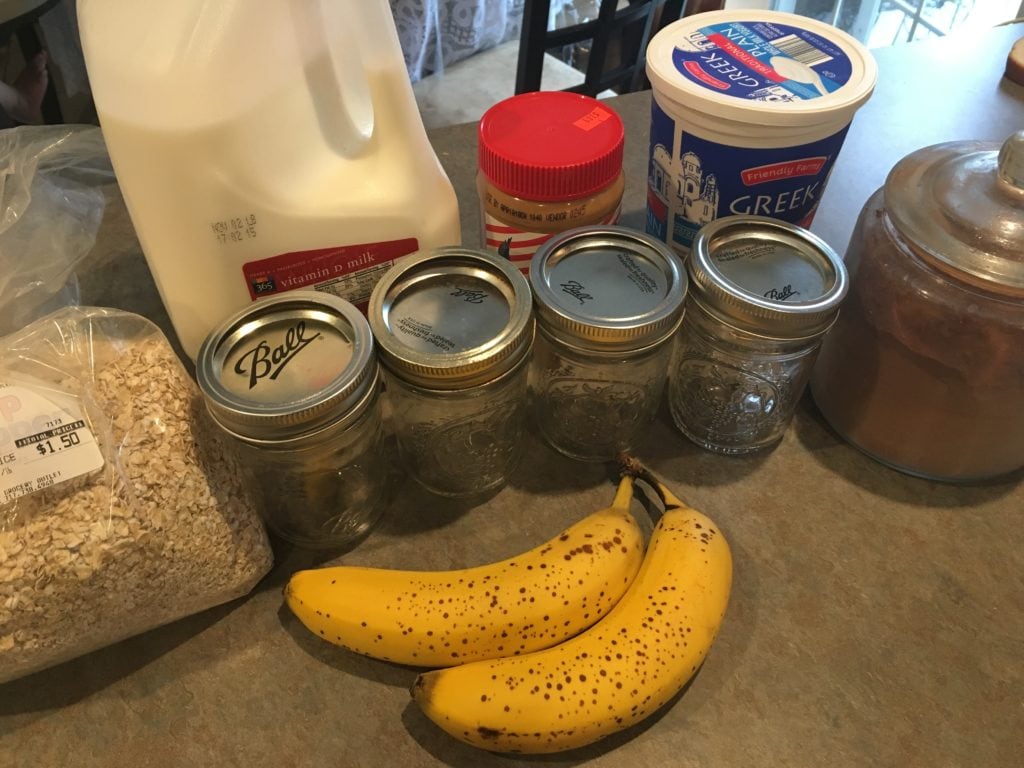 no cook refrigerator oatmeal ingredients