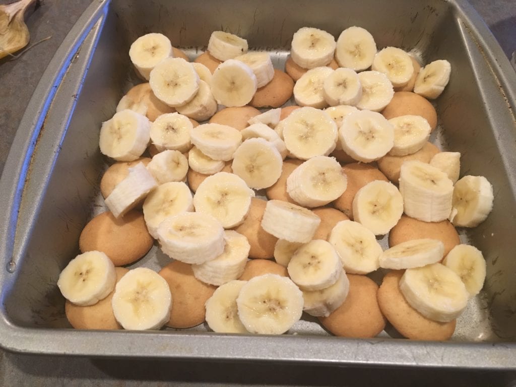 banana pudding layering
