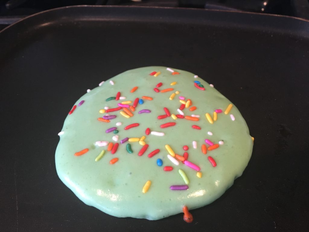 sprinkle shamrock pancake
