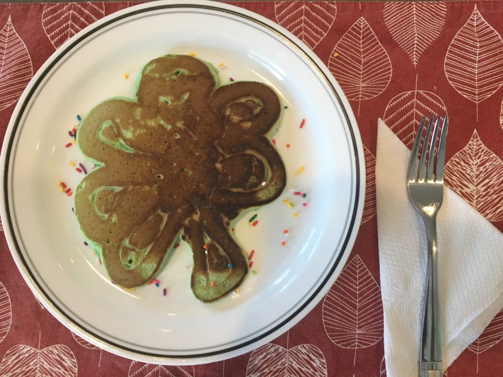 shamrock pancake cover