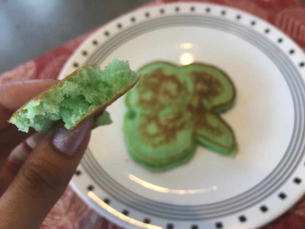 finished shamrock pancake