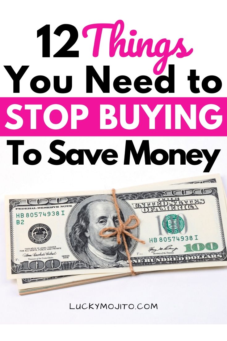 things to stop buying to save money