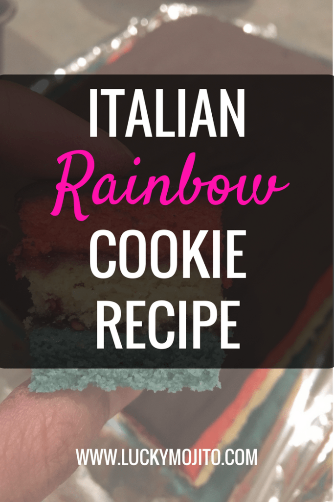 Italian rainbow cookie recipe pin