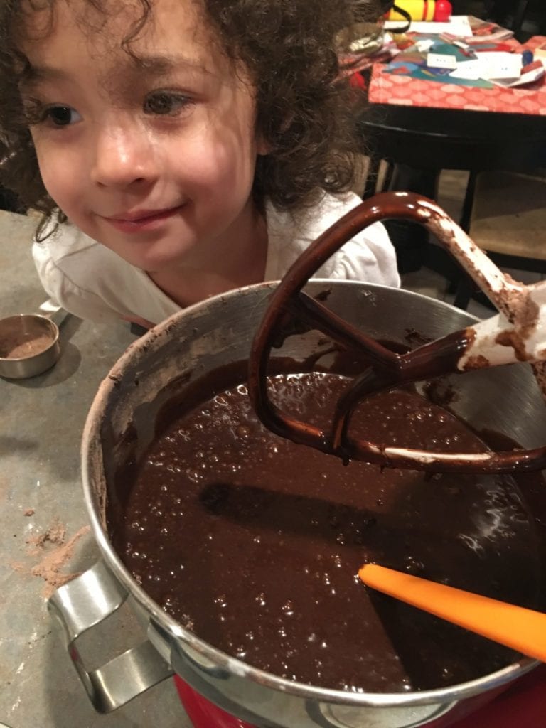 chocolate cake batter