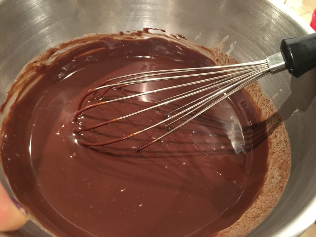 ganache thickening up