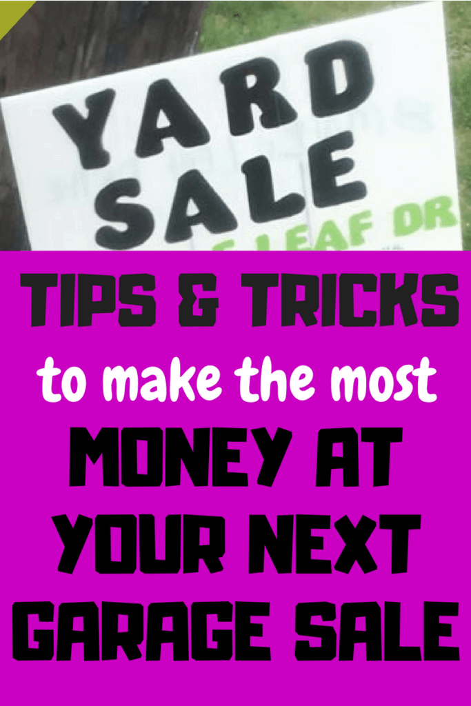 garage sale tips to make the most money