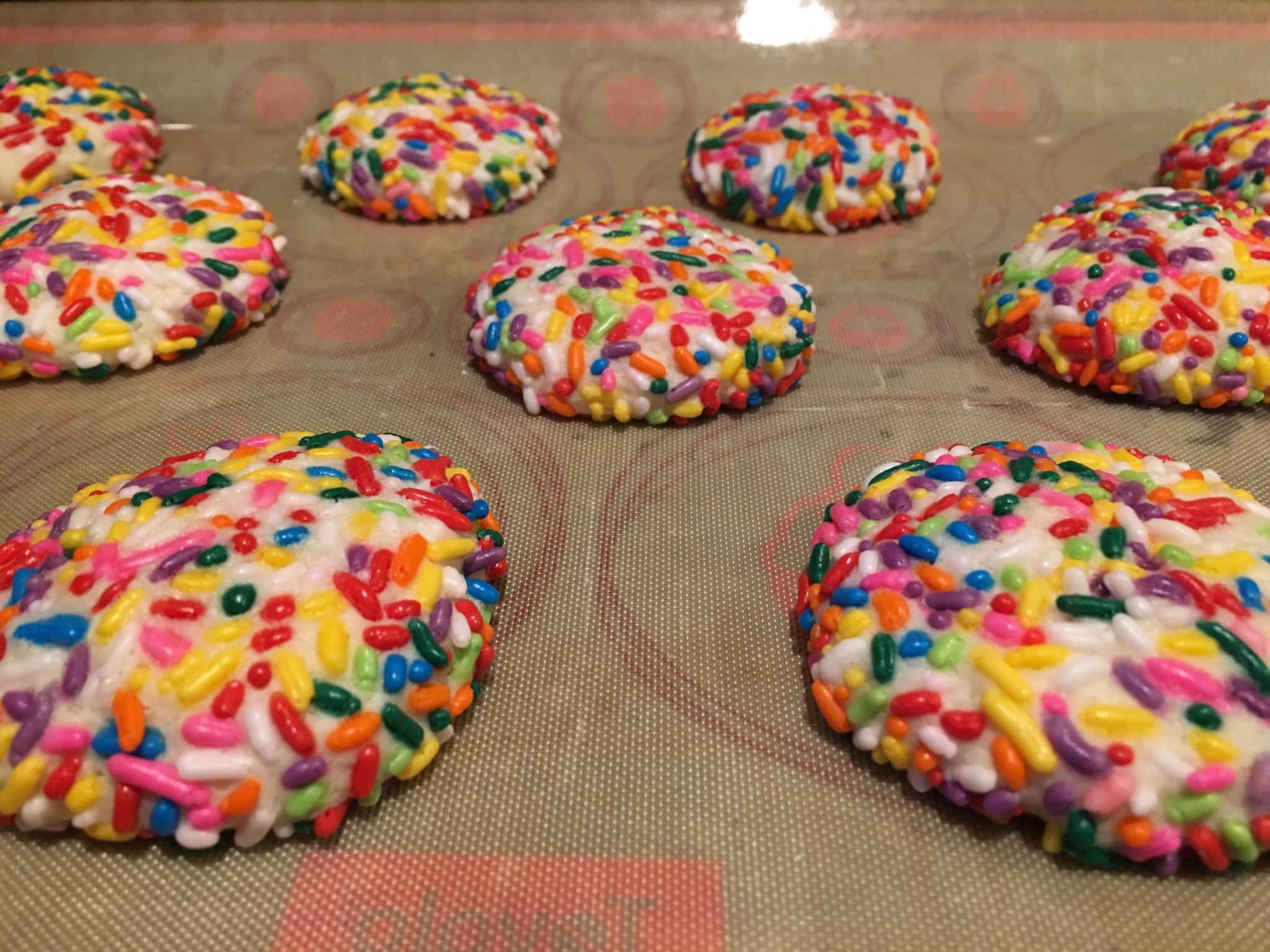 Super Soft Rainbow Sprinkle Cookies graphic