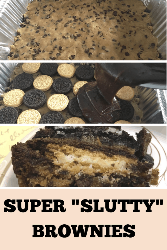 pin for super slutty brownies recipe