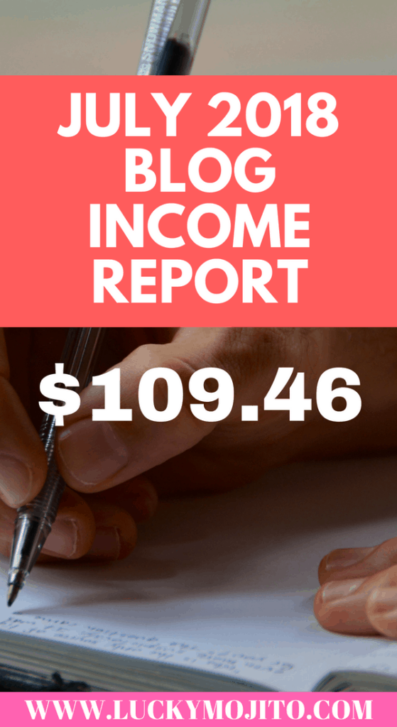July 2018 blog income report