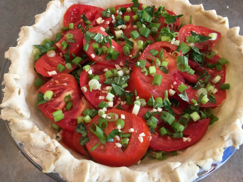 layering tomato pie recipe ingredients