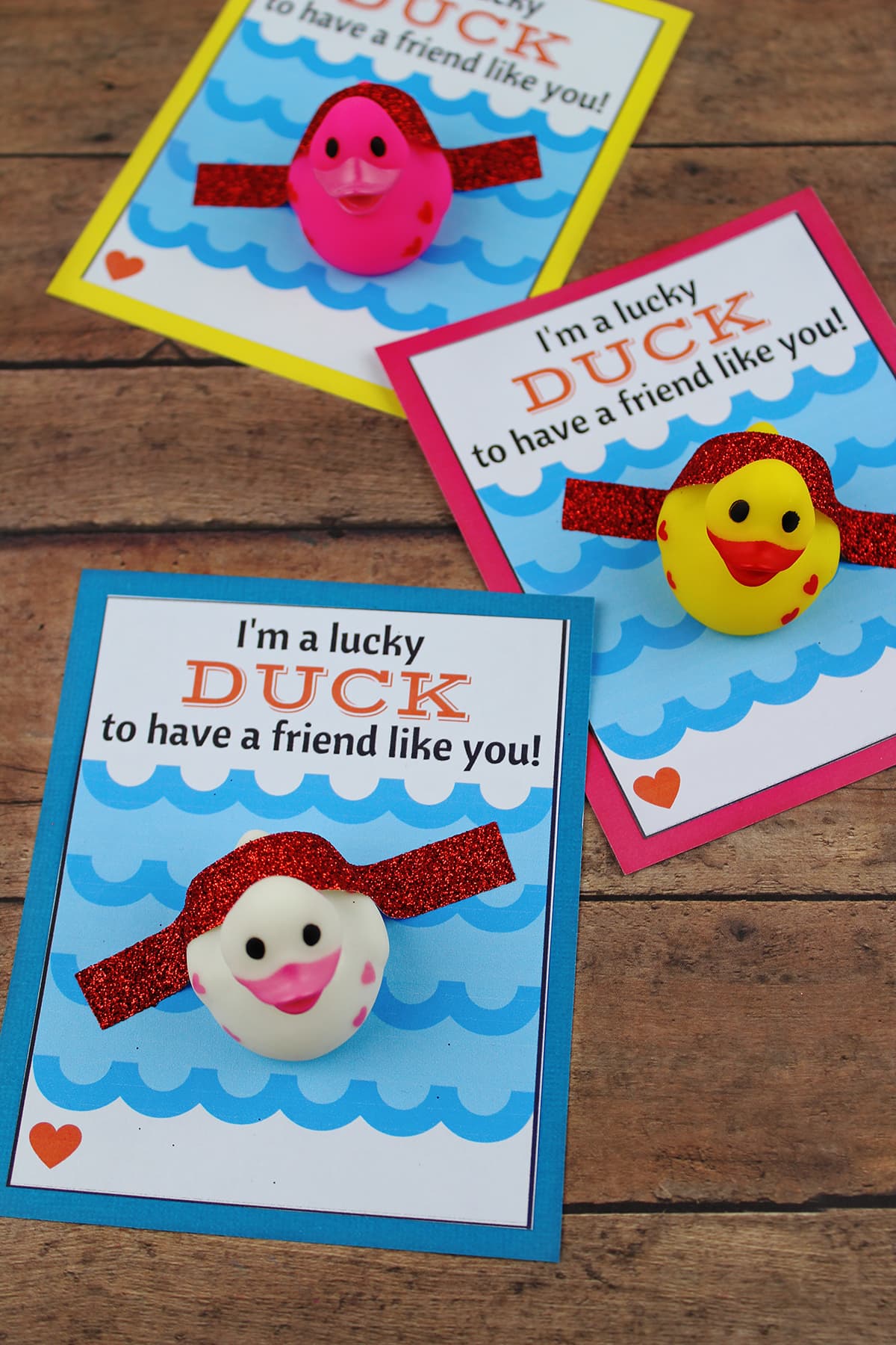 kids diy lucky duck card