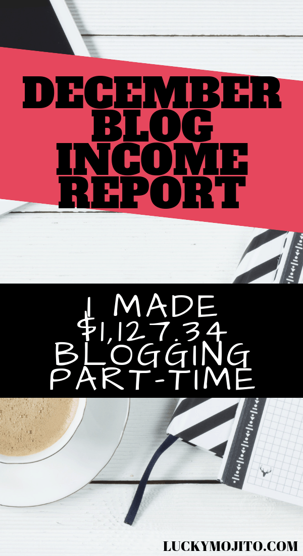 Pin December 2018 blog income report