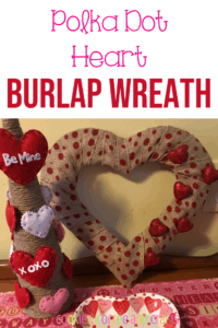 diy polka dot heart wreath craft