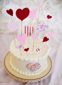 diy valentine's day cake hearts