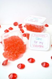 diy valentine's day slime craft