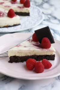 healthy brownie cheesecake recipe for Valentine's Day