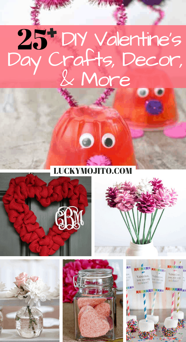 Pin DIY Valentine's Day crafts decorations