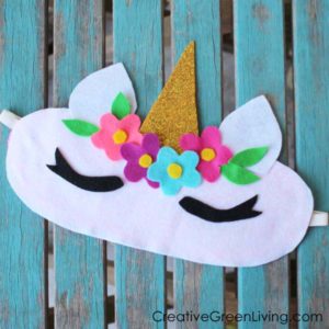 Unicorn sleep mask diy tutorial