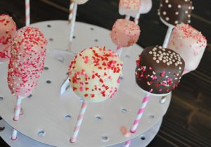 Valentine's Day marshmallow pops