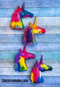diy unicorn crayon craft