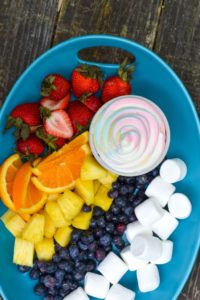 diy unicorn fruit platter recipe
