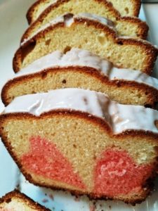peek a boo valentine pound cake