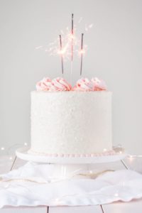 pink valentine's day dessert cake