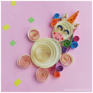 unicorn quilling project
