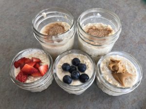 Make ahead oatmeal refrigerator