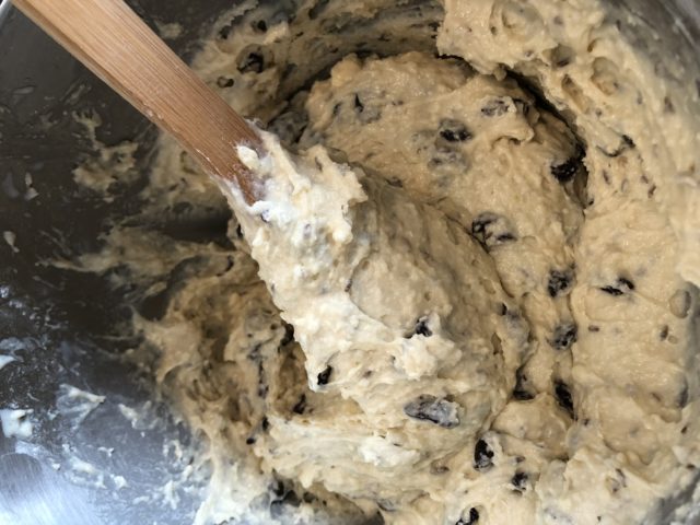 moist irish soda bread dough