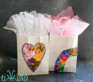 craft glitter bag tutorial