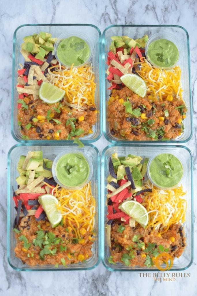 instant pot meal prep quinoa burrito