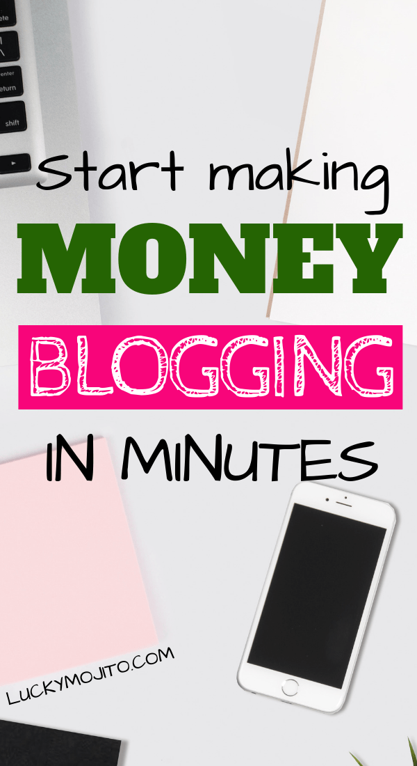 steps to start a blog in minutes