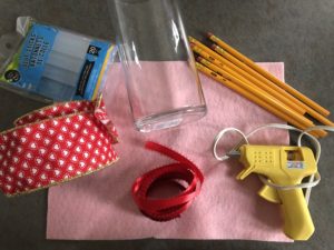 pencil vase supplies for teacher gift
