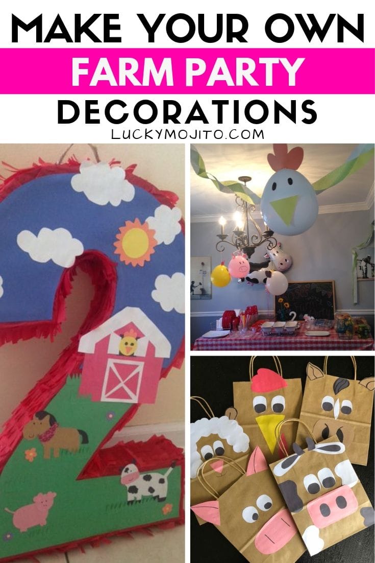make your own barn decorations for a party
