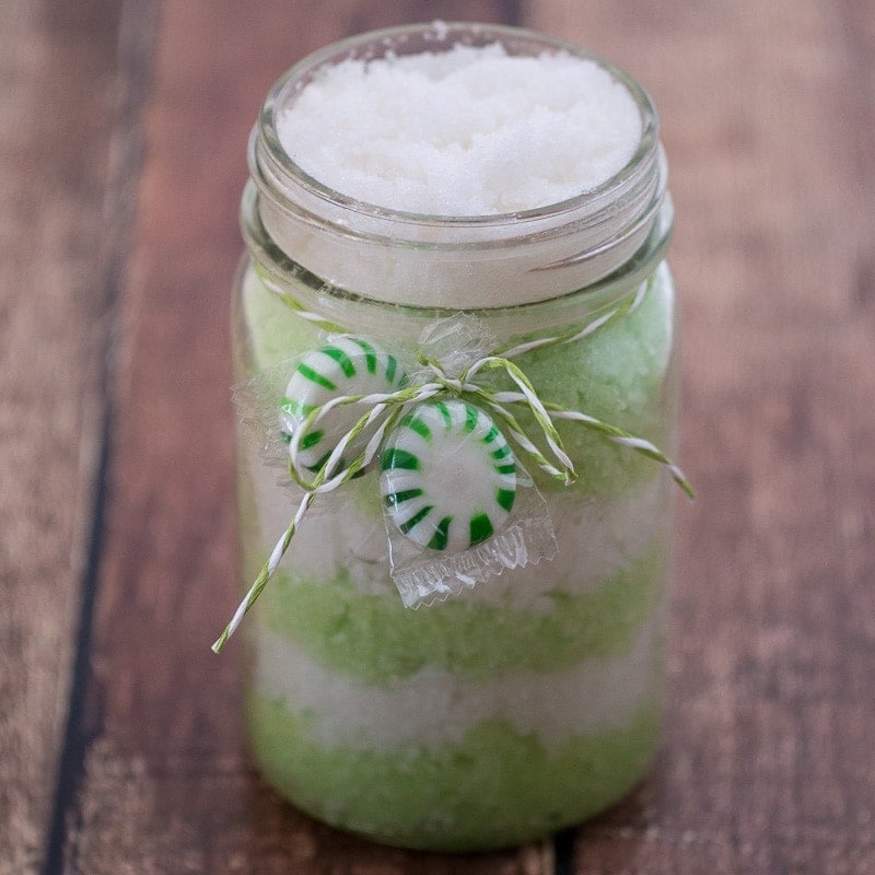 diy green sugar scrub