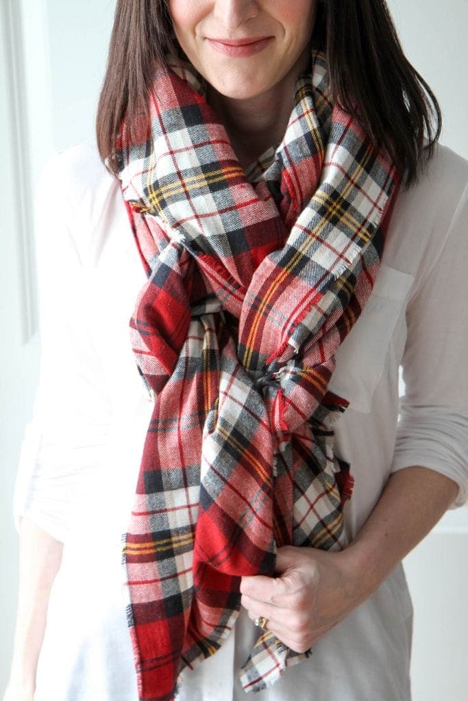 make blanket scarf gift idea