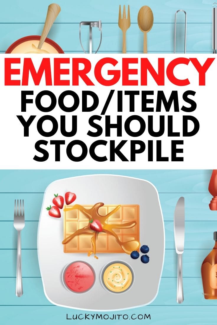 EMERGENCY FOOD ITEMS DISASTER