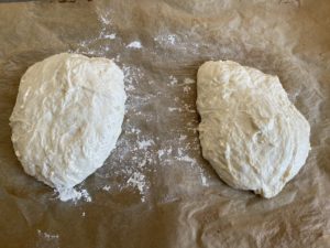 put dough on parchment